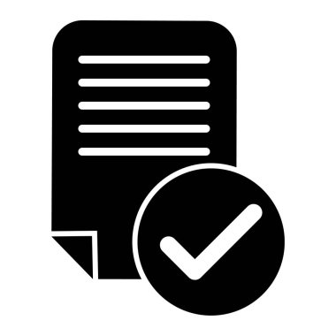 belge simgesi vektör illüstrasyonu