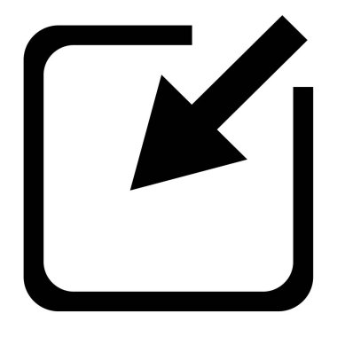 Ok. Web simgesi basit tasarım