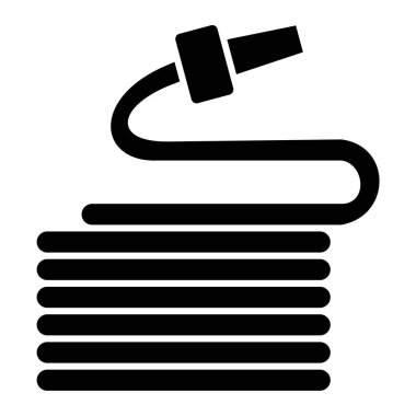 Tek bir siyah beyaz simgesinin vektör illüstrasyonu