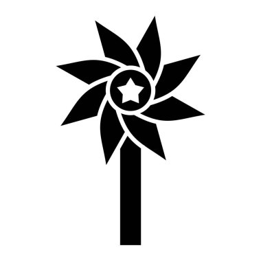 çiçek simgesi vektör illüstrasyonu