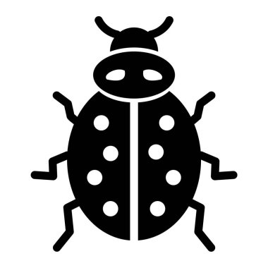 Böcek. Web simgesi basit illüstrasyon