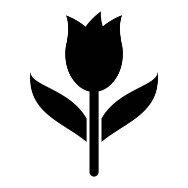 Çiçek. Web simgesi basit illüstrasyon