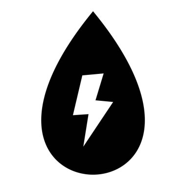 Bir yıldırım damlasının vektör çizimi