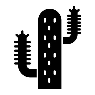 Kaktüs. Web simgesi basit illüstrasyon