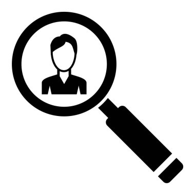 Arama simgesi vektör illüstrasyonu