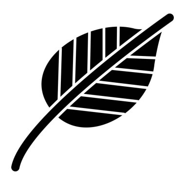 Yaprak ikonu vektör illüstrasyonu