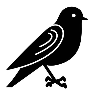 Kuş. Web simgesi basit illüstrasyon