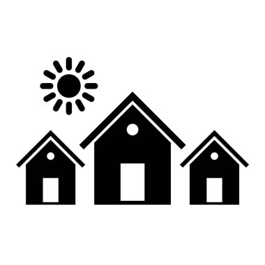 ev simgesi vektör illüstrasyonu