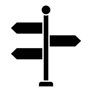 İşaret levhası Web simgesi basit illüstrasyon