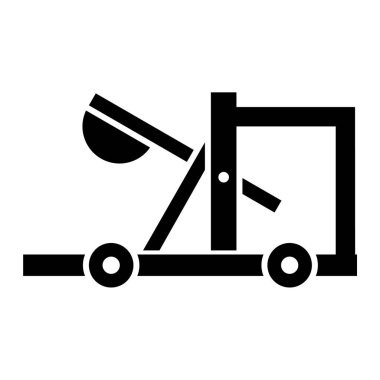 forklift. Web simgesi basit illüstrasyon