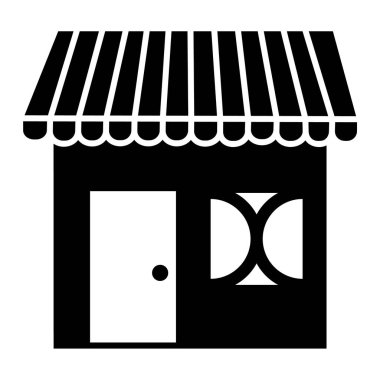 dükkan simgesi vektör illüstrasyonu