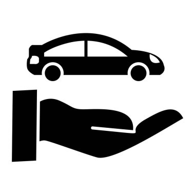 araba simgesi vektör illüstrasyonu