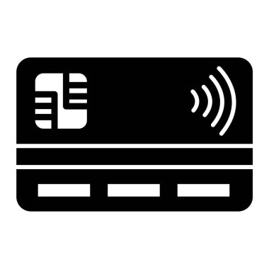 Kredi kartı ikonu vektör illüstrasyonu