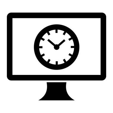 Bilgisayar. Web simgesi basit illüstrasyon