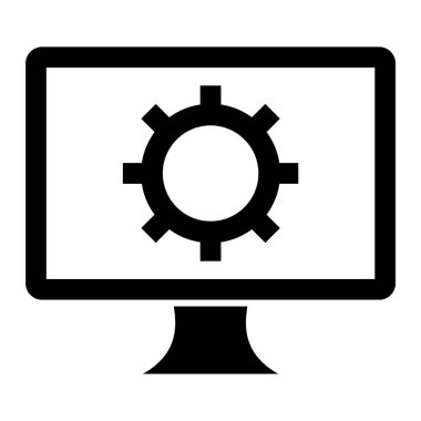 Ayarlar. Web simgesi basit illüstrasyon