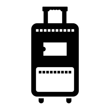 bagaj çantası ikon vektör illüstrasyon tasarımı