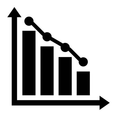 iş grafiği simgesi, vektör illüstrasyonu