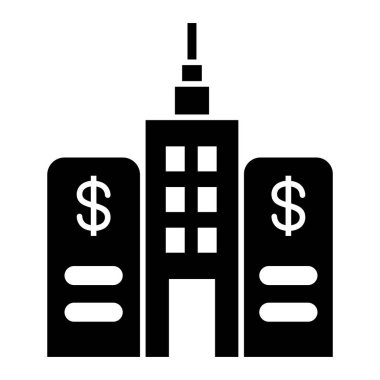 Bina. Web simgesi basit tasarım