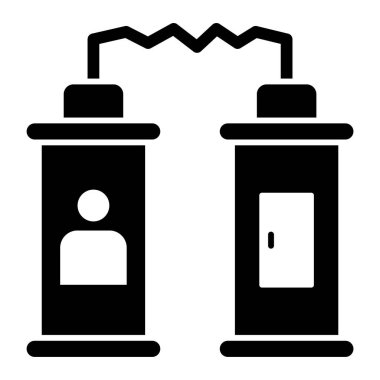 Tuvalet simgesi. Web için basit karıştırıcı vektör simgeleri çizimi