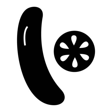 Kivi. Web simgesi basit illüstrasyon