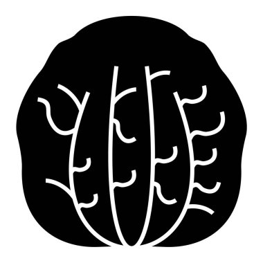 Bir ağaç simgesinin vektör illüstrasyonu