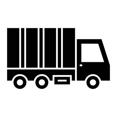 Kamyon. Web simgesi basit illüstrasyon