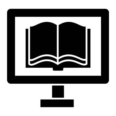 Kitap. Web simgesi basit illüstrasyon