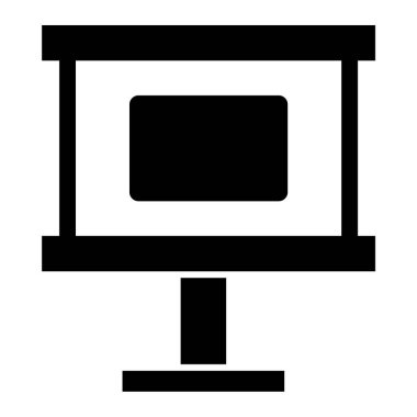 Bilgisayar. Web simgesi basit illüstrasyon