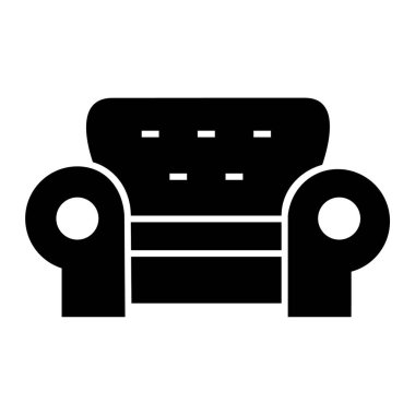 Kanepe. Web simgesi basit illüstrasyon