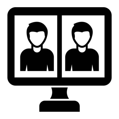 kullanıcı. Web simgesi basit illüstrasyon