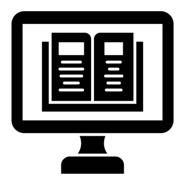 Bilgisayar. Web simgesi basit illüstrasyon