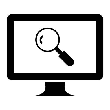 Arama motoru optimizasyon simgesi. vektör illüstrasyonu