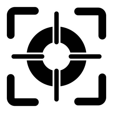 Hedef. Web simgesi basit illüstrasyon