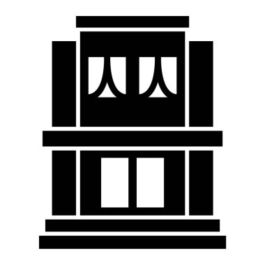 Bina. Web simgesi basit tasarım