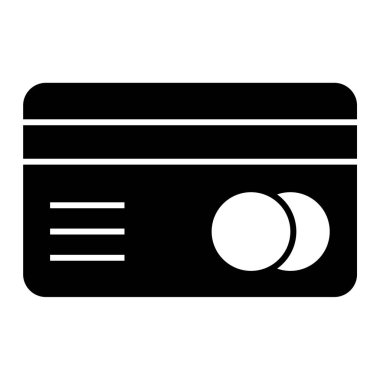 Kredi kartı ikonu vektör illüstrasyonu