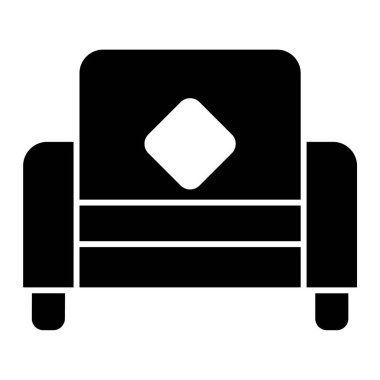 Kanepe. Web simgesi basit illüstrasyon