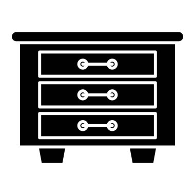 mobilya ikonu vektör illüstrasyonu