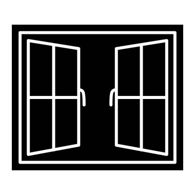 Beyaz arka plan üzerinde izole pencere simgesi