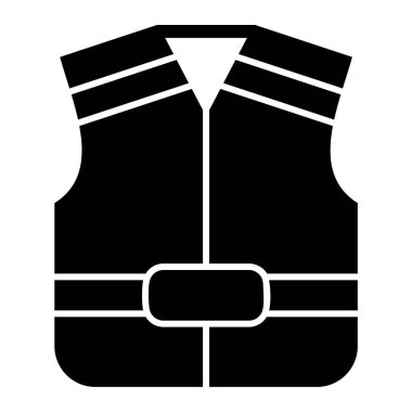 Yelek. Web simgesi basit illüstrasyon