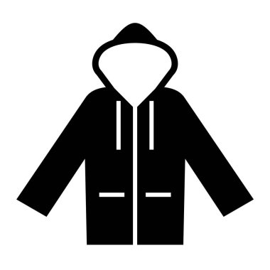 Ceket. Web simgesi basit illüstrasyon