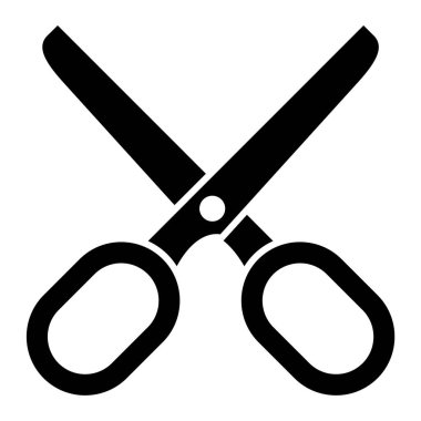 makas simgesi vektör illüstrasyonu