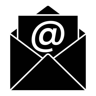 e- posta iletisi ikonu vektör illüstrasyon grafik tasarımı