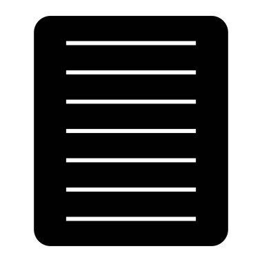 Belge. Web simgesi basit illüstrasyon