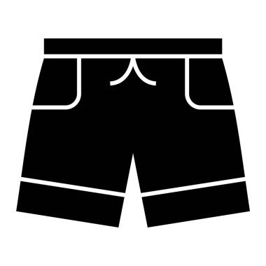 Şort. Web simgesi basit illüstrasyon