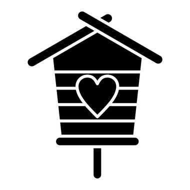 ev kalp şeklinde ve aşk vektör çizimi tasarımı