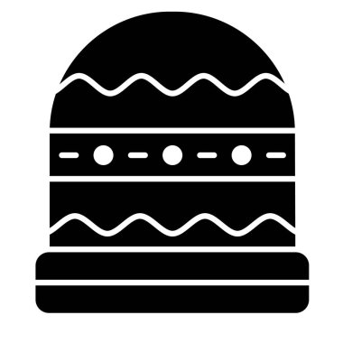 Kek. Web simgesi basit illüstrasyon