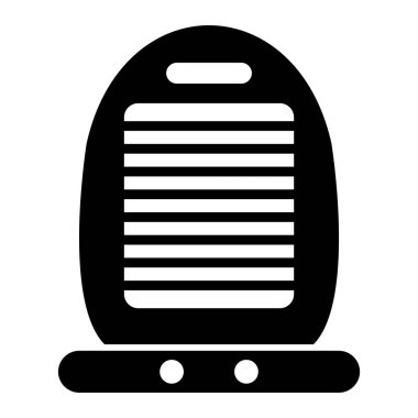 Demir ısıtıcı simgesi. vektör illüstrasyonu