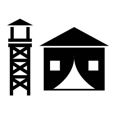 Yapı oluşturma ikonu vektör illüstrasyonu