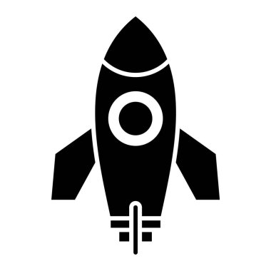 roket ikonu vektör illüstrasyonu