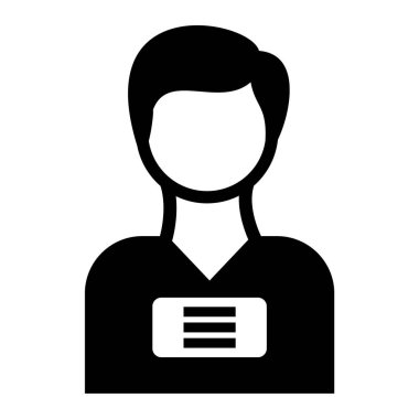 Kimlik kartı. Basit resimleme